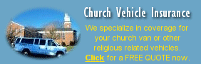 Church van and vehicle insurance quotes from Salem Insurance